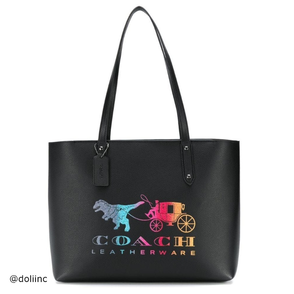 🌺🌹Coach Central Leather Tote With Rexy
